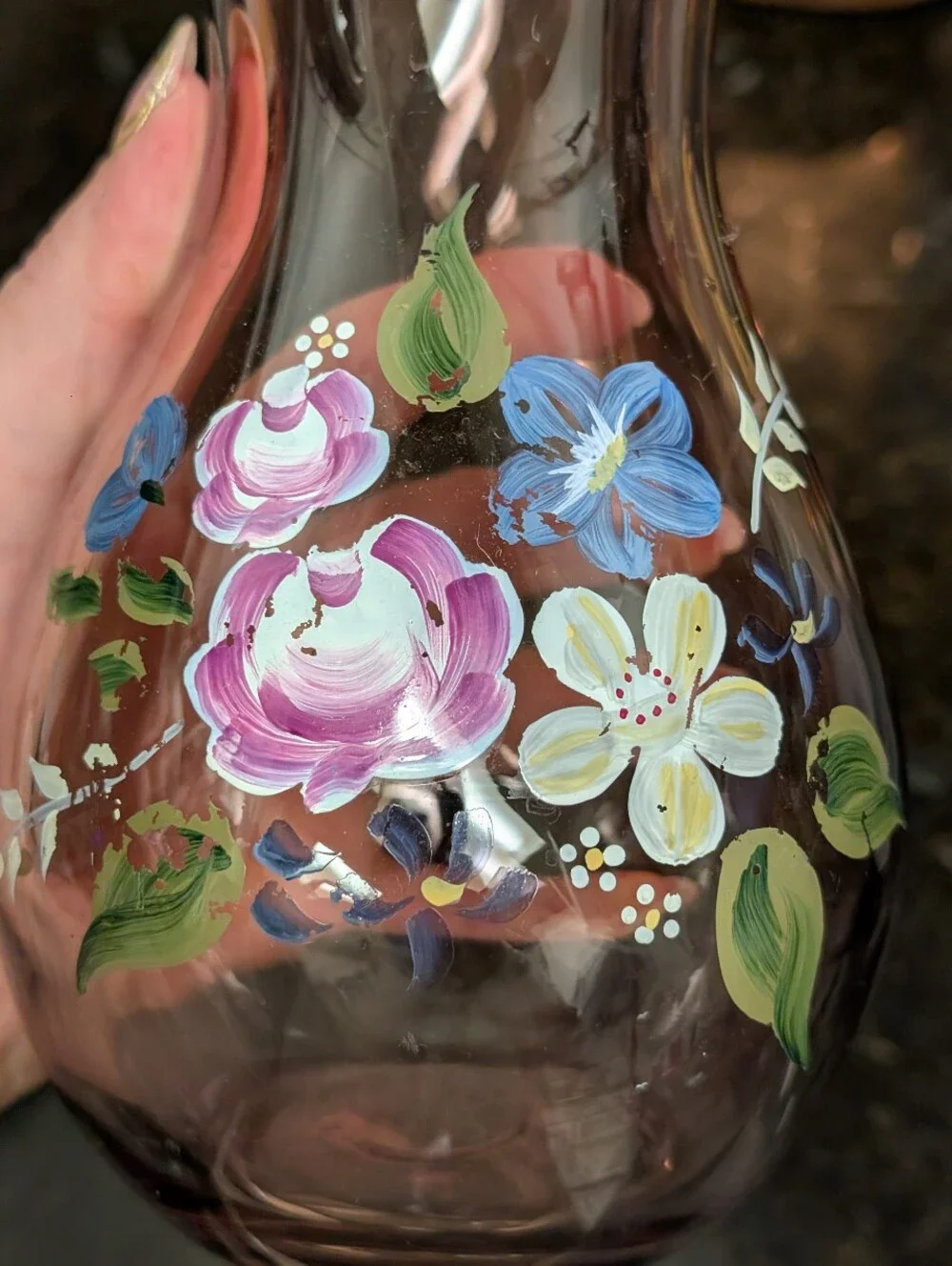 light amethyst glass vase - Fenton Glass For Teleflora